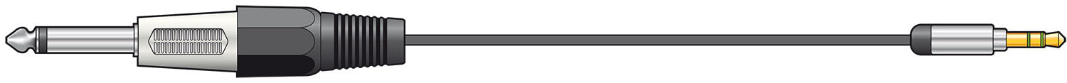 Citronic Classic Audio Lead 3.5mm Jack - 6.3mm Jack 1.5m - view 2