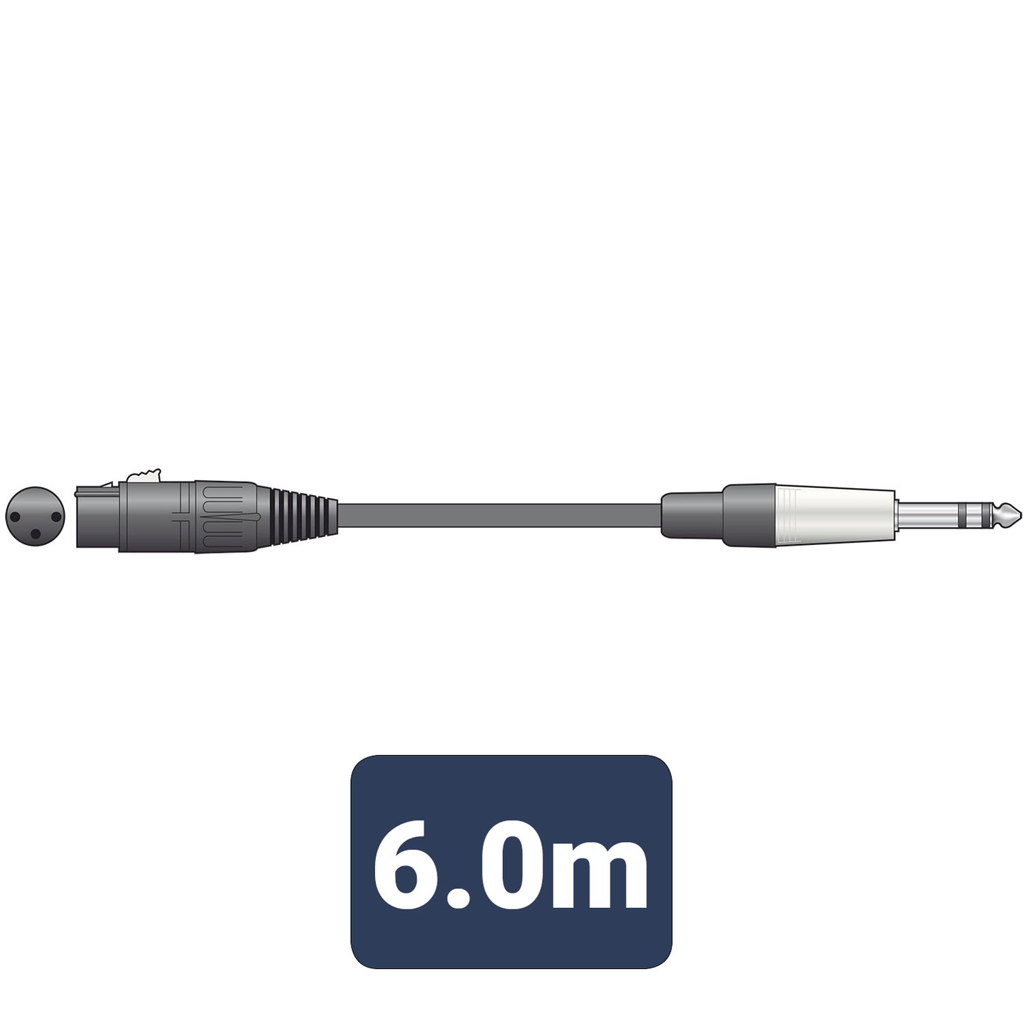 Citronic Classic Audio Lead XLR Female - TRS Jack Plug 6.0m - view 3