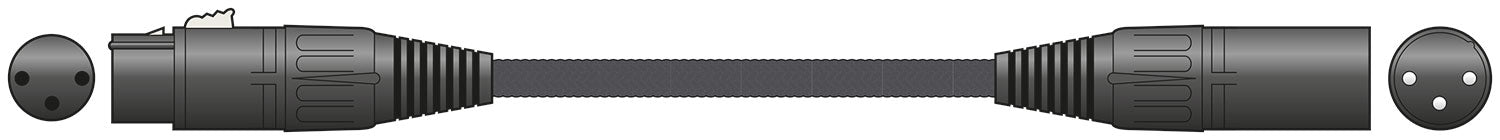 Citronic Braid XLRF-XLRM Blk 0.5m - view 3