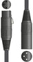 Citronic Braid XLRF-XLRM Blk 0.5m