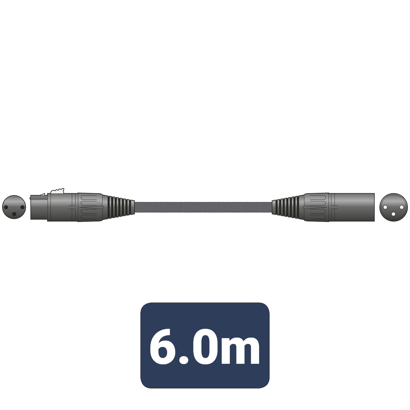 Citronic Braid XLRF-XLRM Blk 6m - view 4