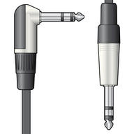 Citronic Classic Audio Lead 6.3mm TRS RA Plug - 6.3mm Plug 6.0m