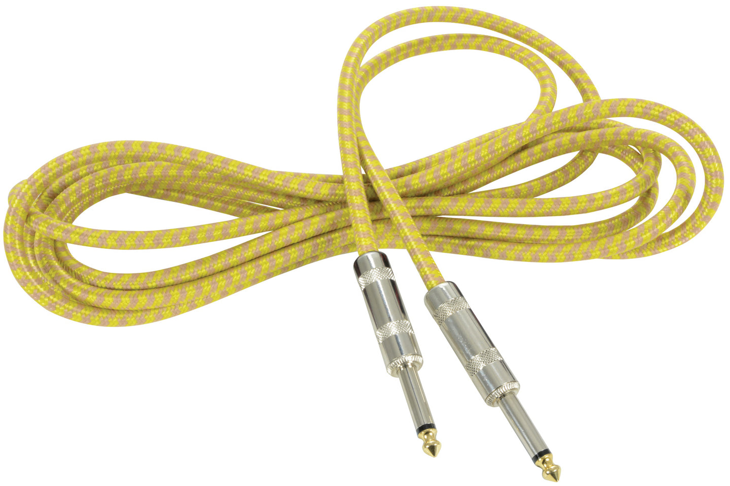 Citronic Classic Braided Guitar Lead Grey/Gold 3.0m - view 3