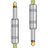 Citronic Classic Braided Guitar Lead Grey/Gold 3.0m