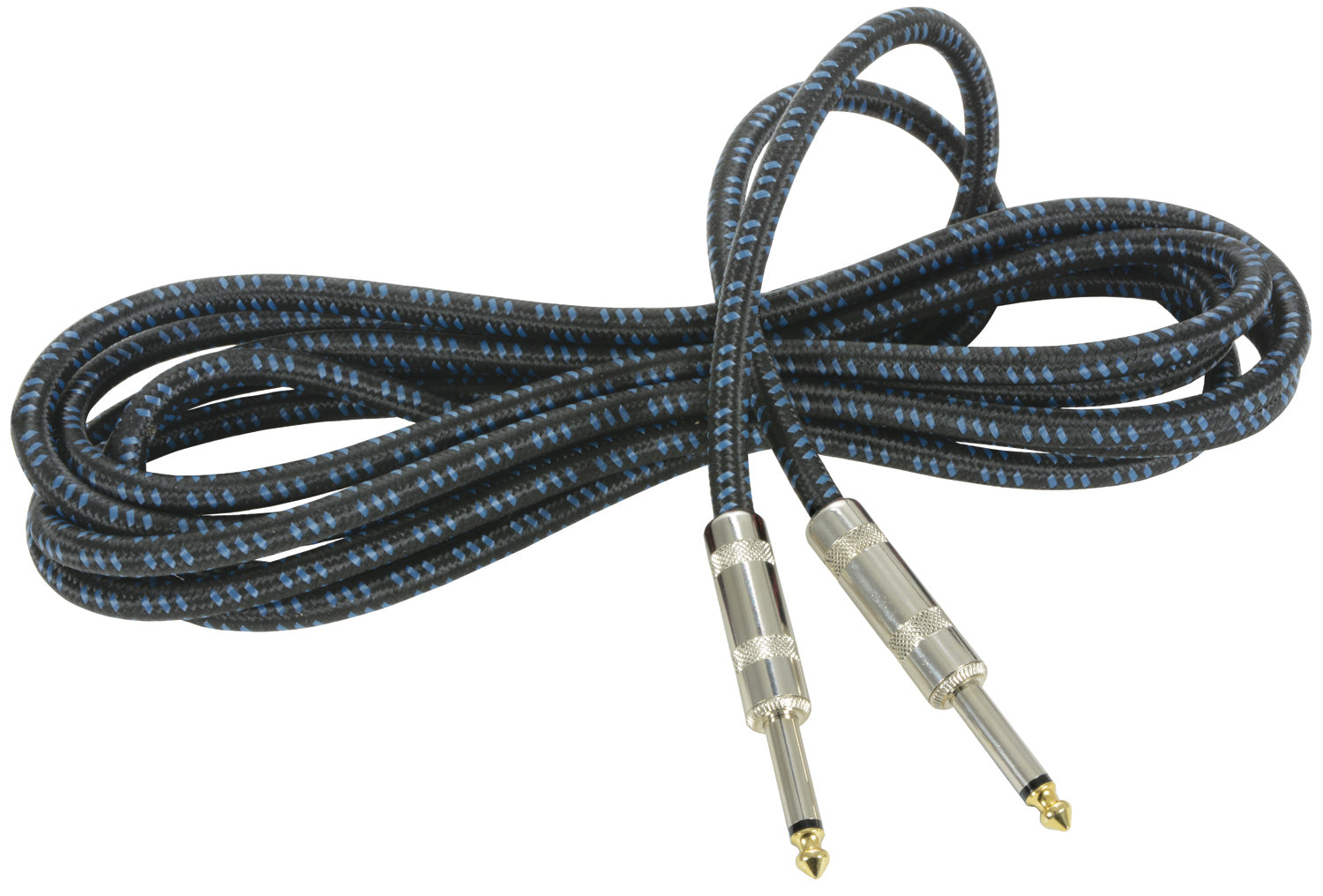 Citronic Classic Braided Guitar Lead Black/Blue 3.0m - view 2