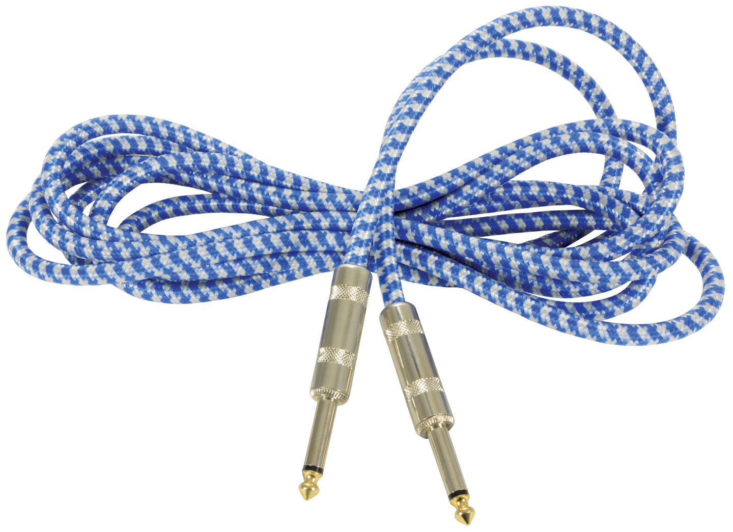 Citronic Classic Braided Guitar Lead Blue/White 3.0m - view 3
