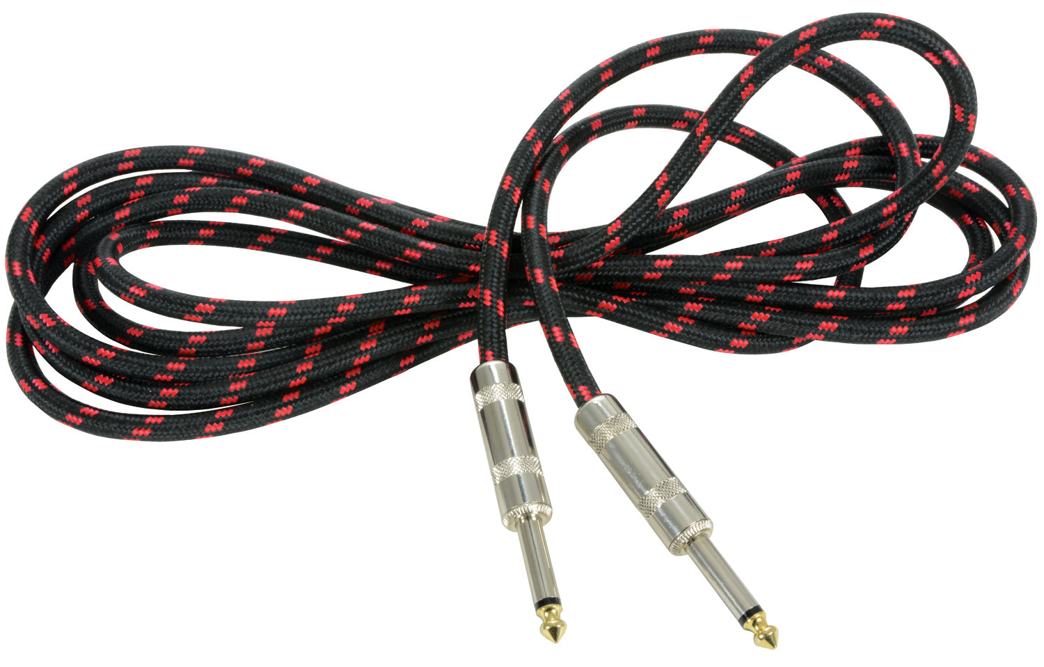 Citronic Classic Braided Guitar Lead Black/Red 3.0m - view 2