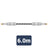 Citronic Classic Braided Guitar Lead Black/White 6.0m - view 3