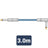 Citronic Braid Guitar Lead R/A Blue/White 3m - view 4