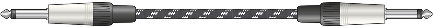 Citronic Braid Guitar Lead Blk/Wht 3m - view 3