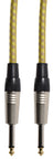 Citronic Braid Guitar Lead Grey/Gold 3m - view 3