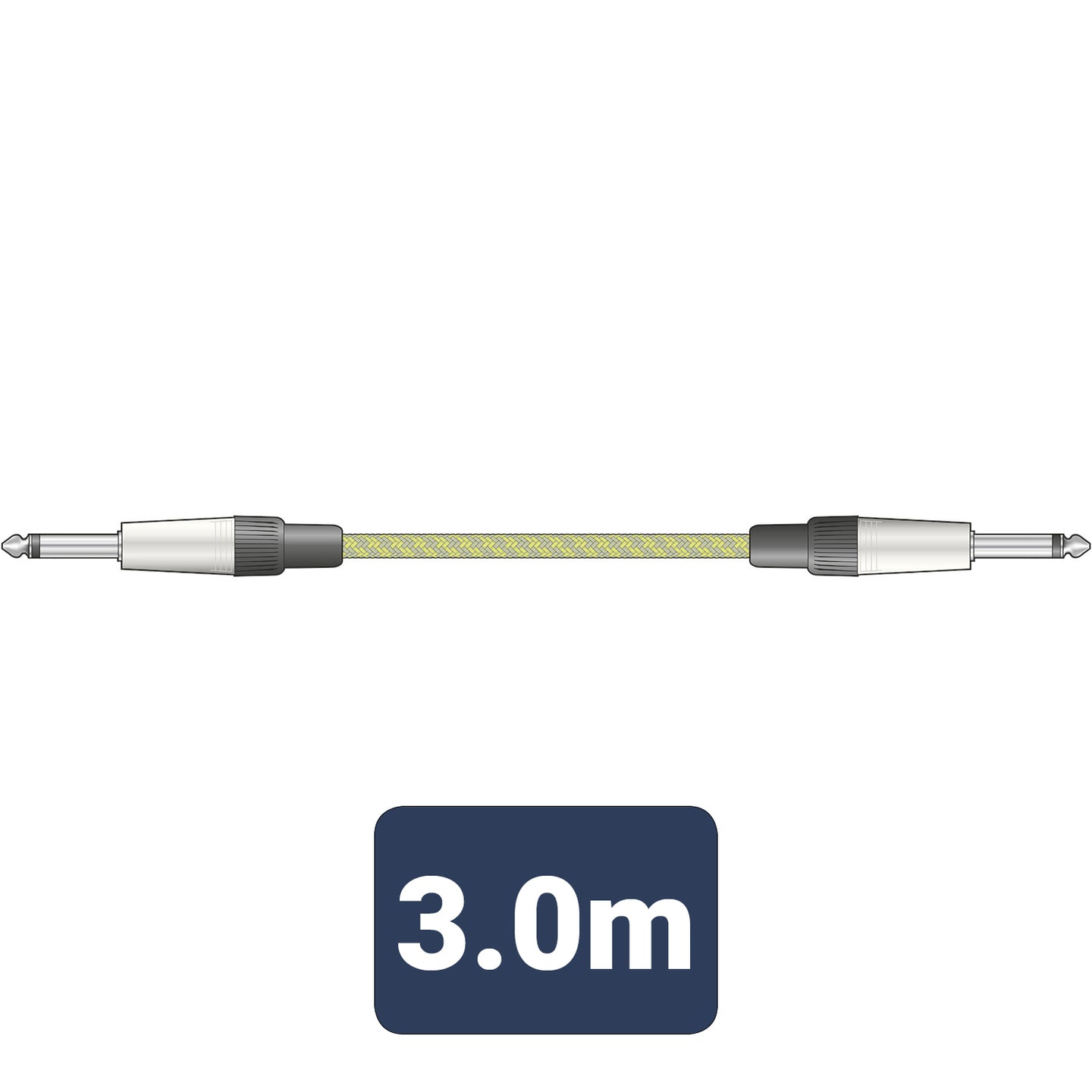 Citronic Braid Guitar Lead Grey/Gold 3m - view 4