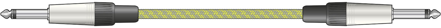 Citronic Braid Guitar Lead Grey/Gold 3m - view 2