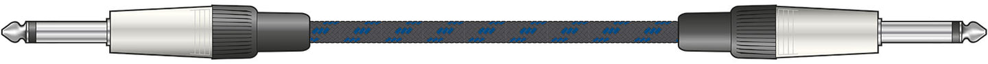 Citronic Braid Guitar Lead Black/Blue 3m - view 3
