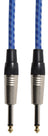 Citronic Braid Guitar Lead Blue/White 3m - view 3