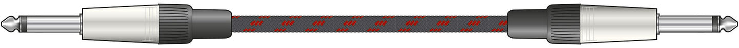 Citronic Braid Guitar Lead Black/Red 3m - view 3