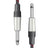 Citronic Braid Guitar Lead Black/Red 3m