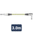 Citronic Classic Braided Right Angled Guitar Lead Grey/Gold 3.0m - view 2