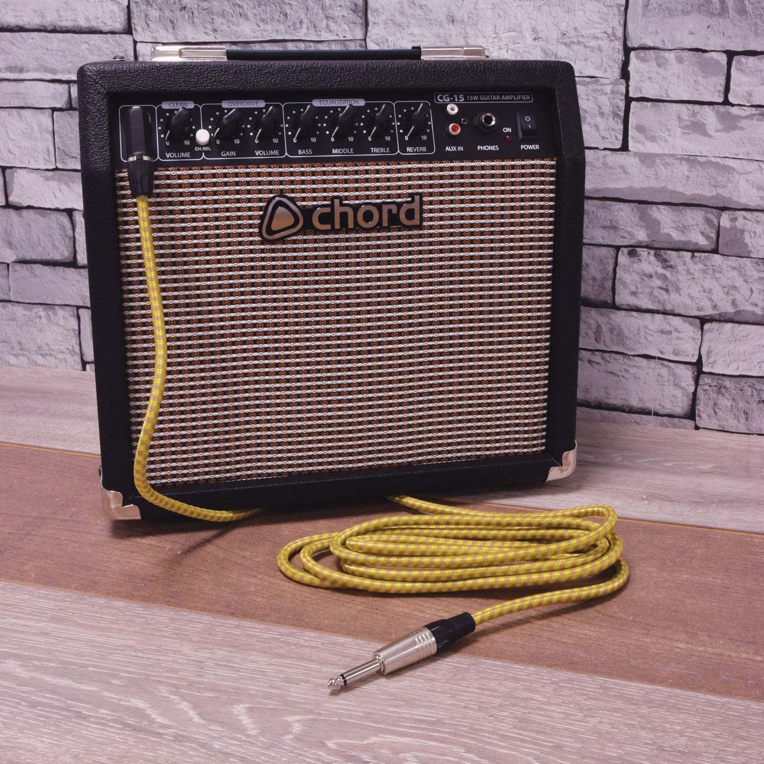 Citronic Classic Braided Right Angled Guitar Lead Grey/Gold 3.0m - view 4