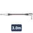 Citronic Classic Braided Right Angled Guitar Lead Black/Red 3.0m - view 2