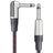 Citronic Classic Braided Right Angled Guitar Lead Black/Red 3.0m