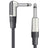 Citronic Classic Braided Right Angled Guitar Lead Black 6.0m