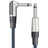 Citronic Classic Braided Right Angled Guitar Lead Black/Blue 6.0m