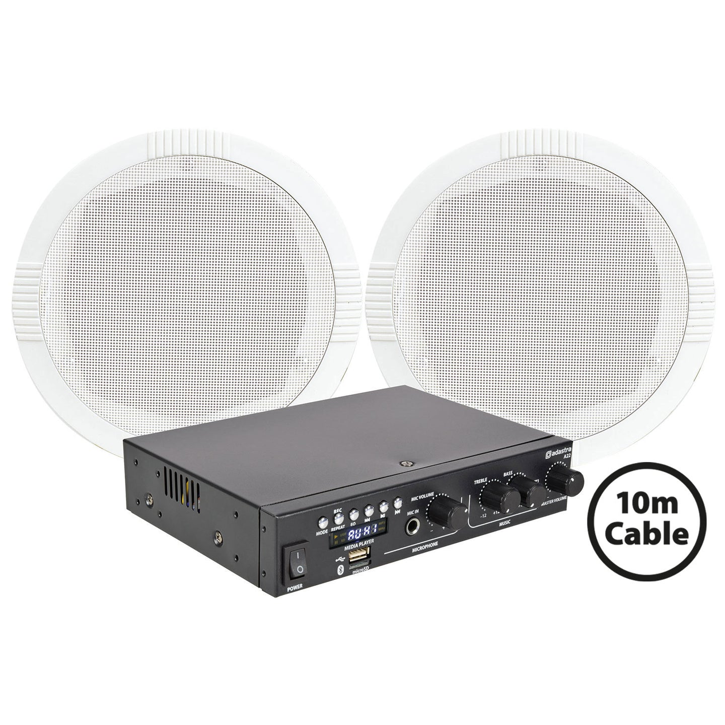 Adastra 2 x RC5 Ceiling Speakers + A22 Package