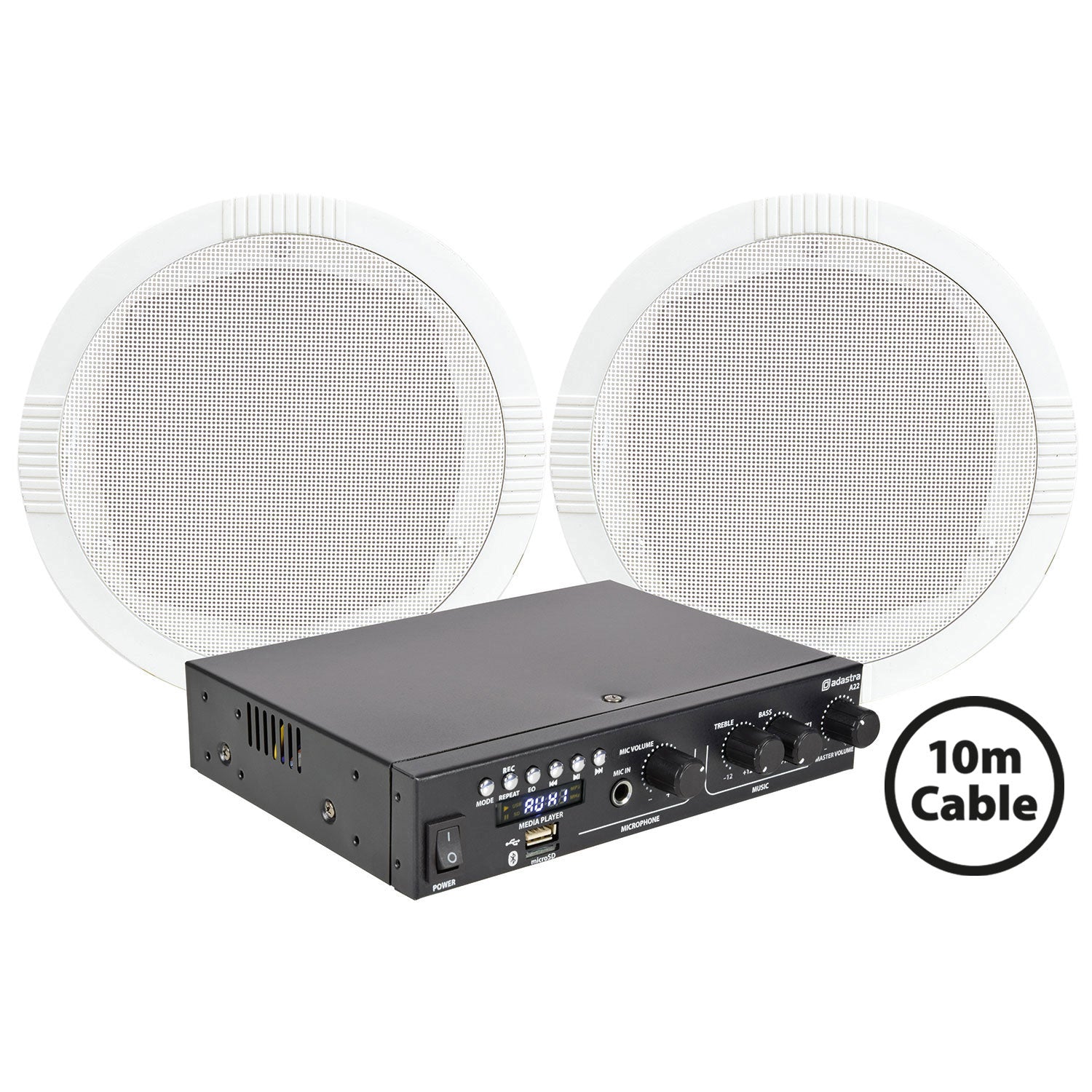 Adastra 2 x RC5 Ceiling Speakers + A22 Package