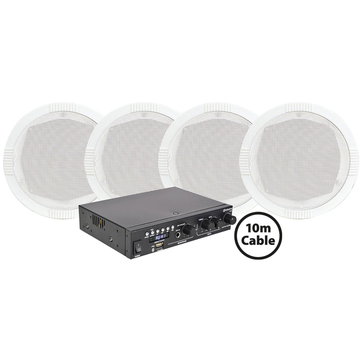 Adastra 4 x RC5 Ceiling Speakers + A22 Package