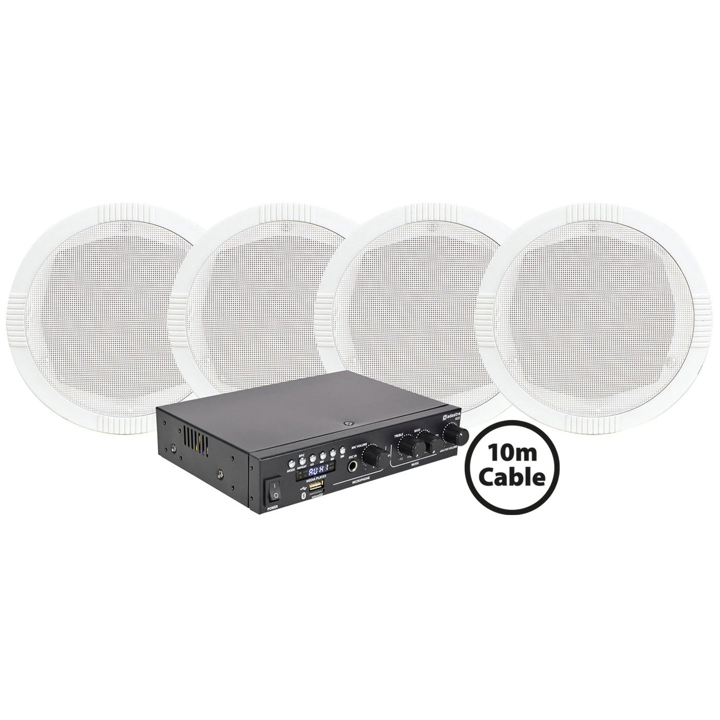 Adastra 4 x RC5 Ceiling Speakers + A22 Package