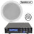 Adastra 4 x 6W Ceiling Speaker PA with 30W BT/USB Mixer-amp