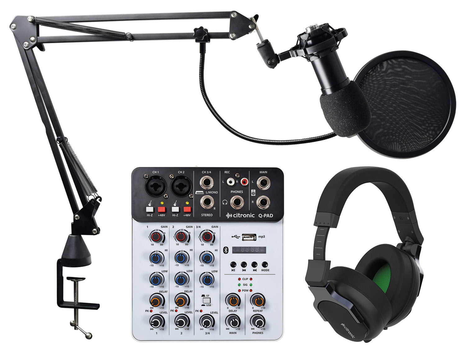 Citronic Q-PAD Home Studio Bundle