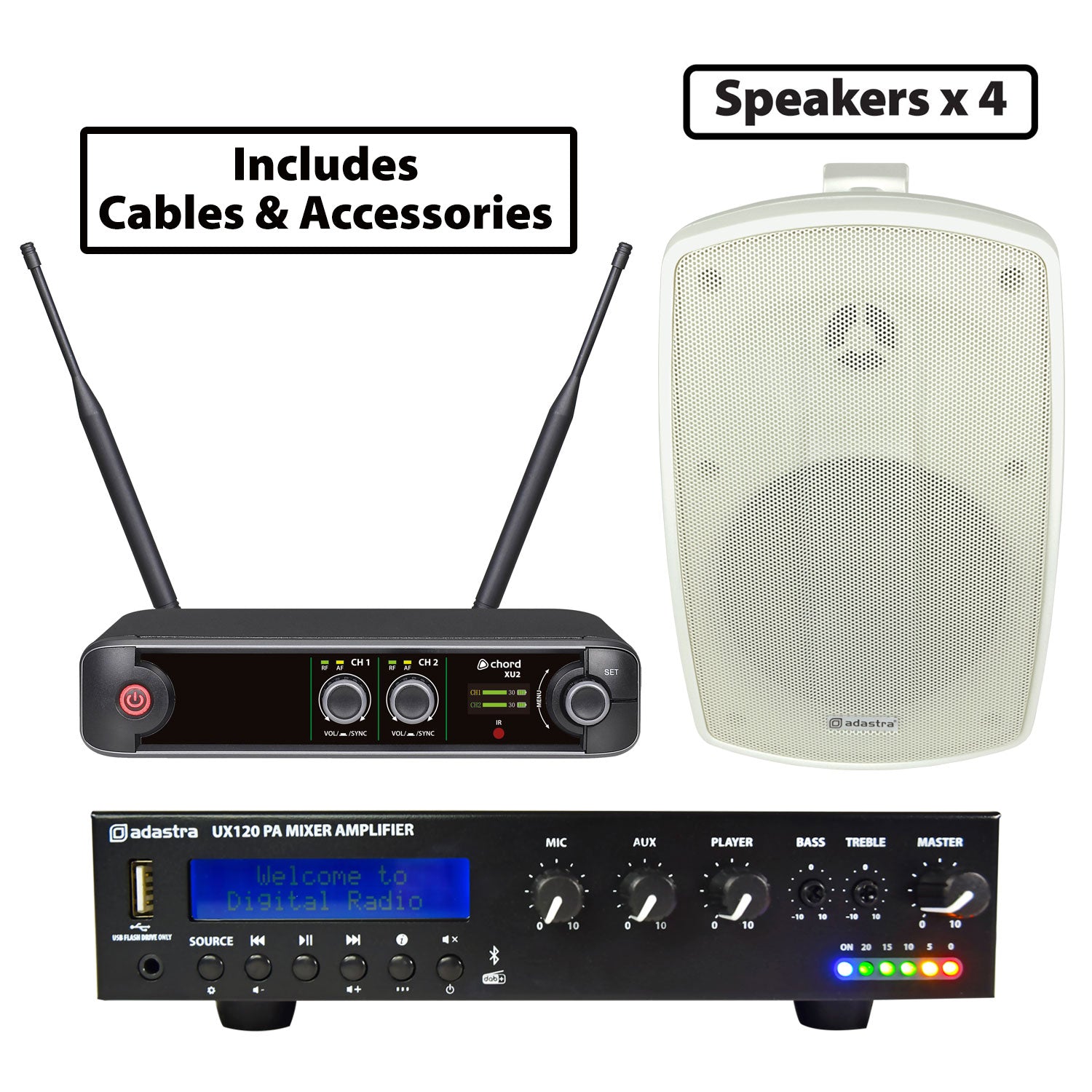 Adastra Large Class / Small Hall PA Package 60m²