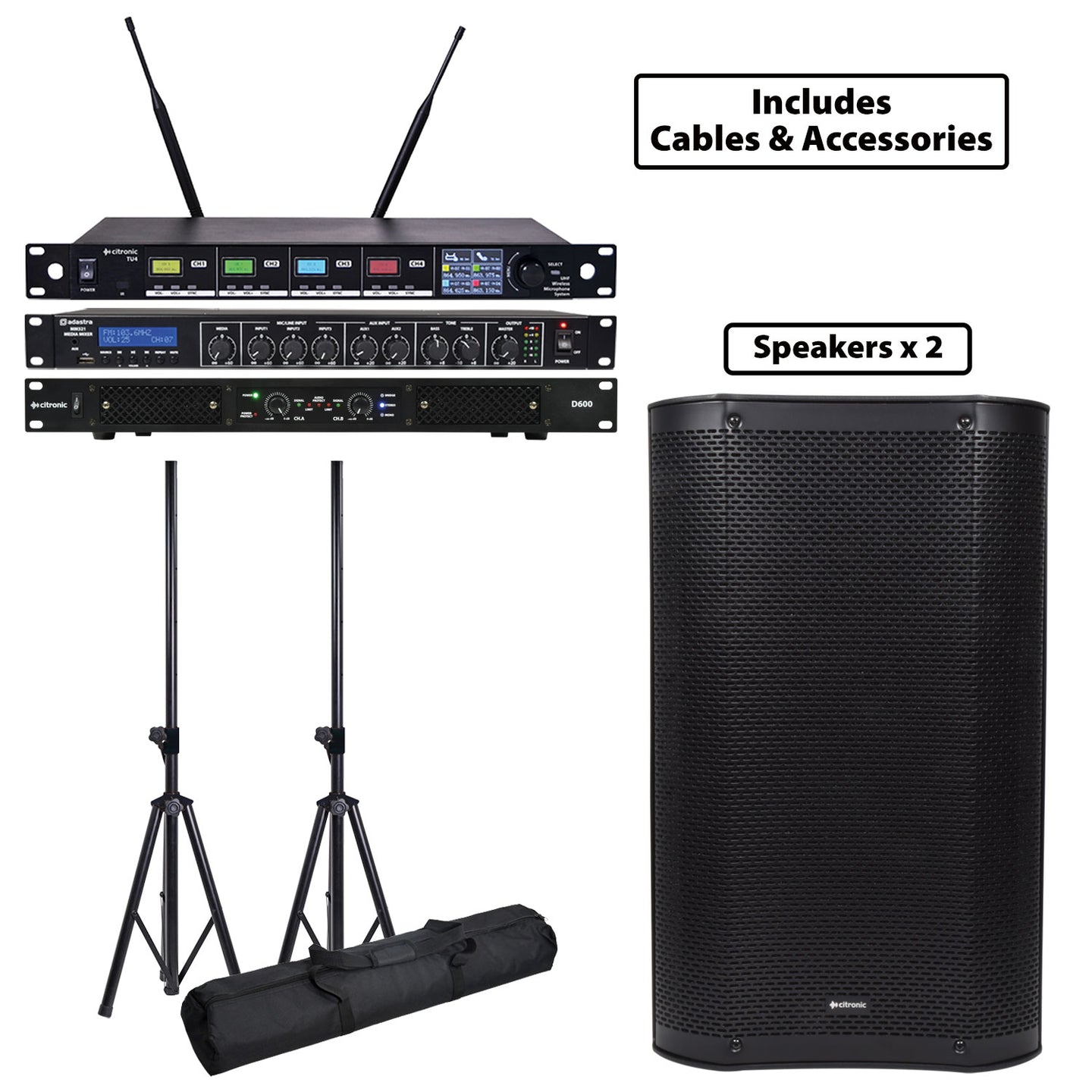 Citronic Large Portable Passive PA Package