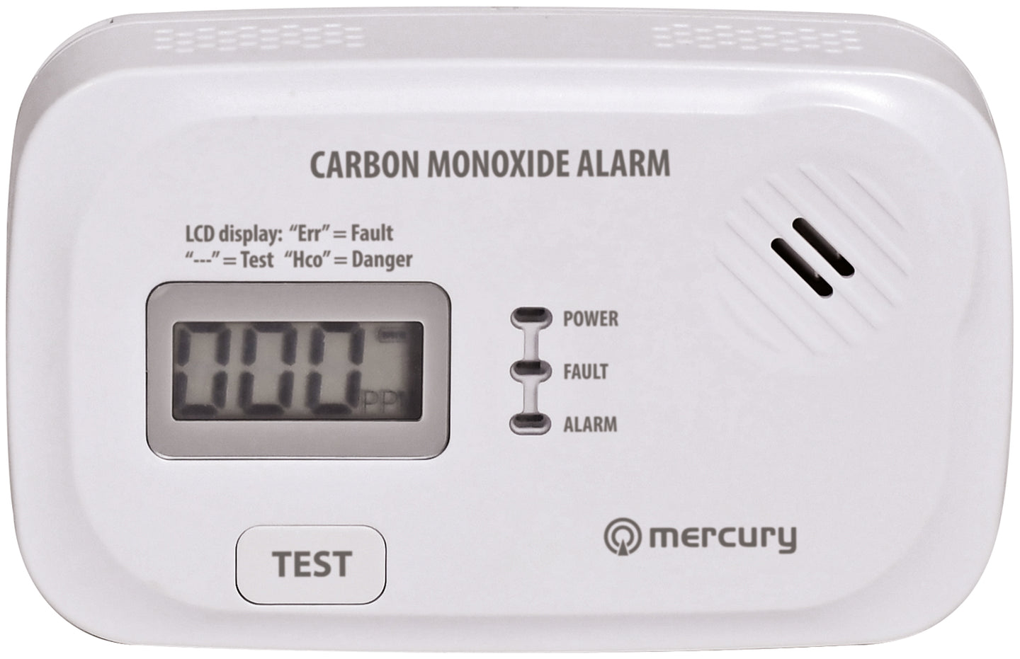 Mercury Carbon Monoxide Alarm
