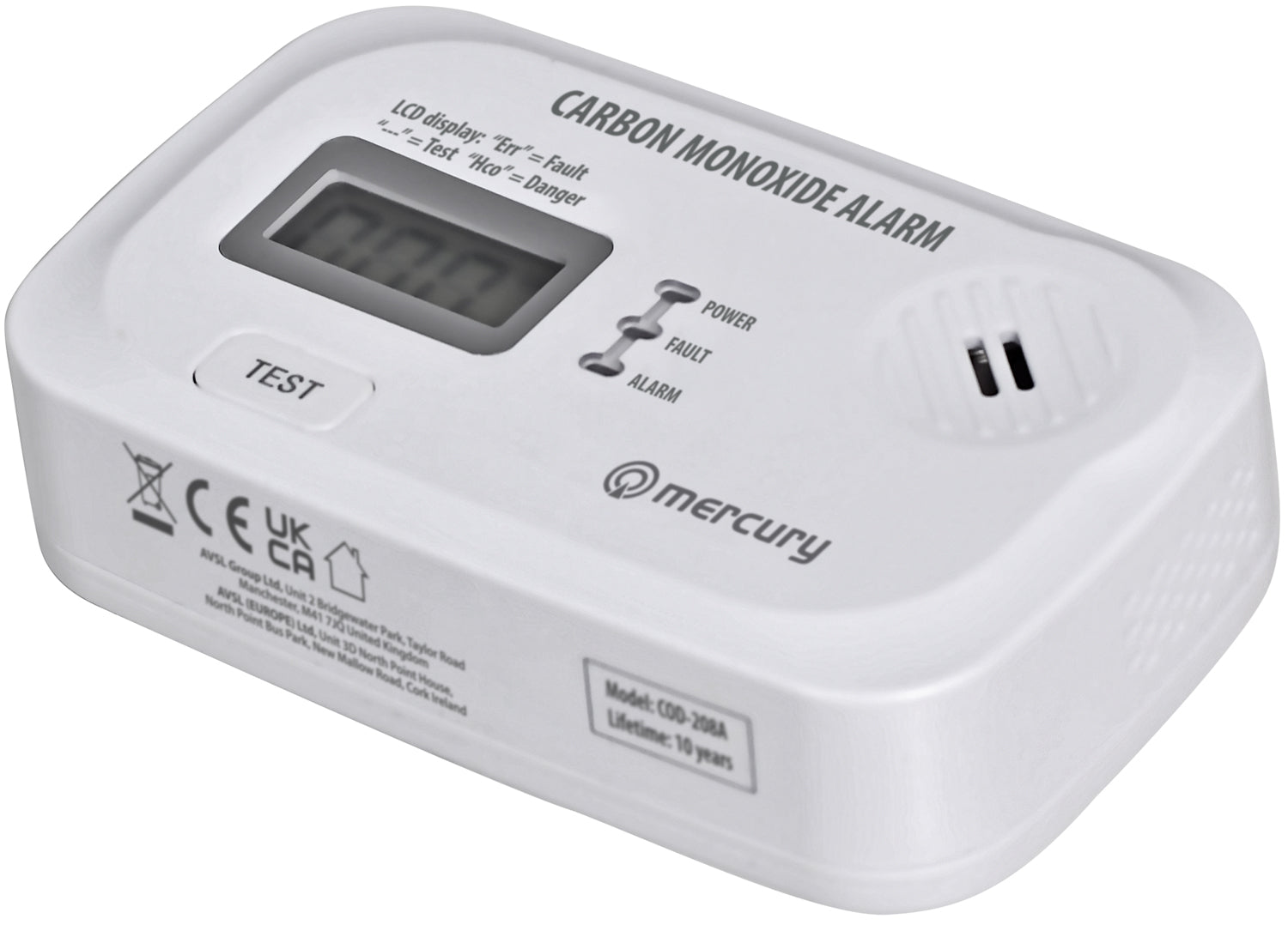 Mercury Carbon Monoxide Alarm - view 6