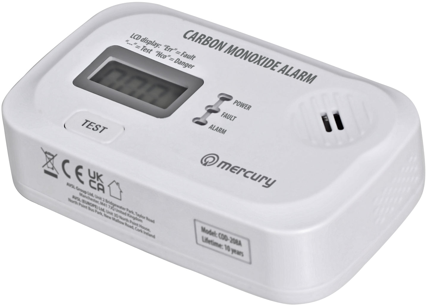 Mercury Carbon Monoxide Alarm - view 6