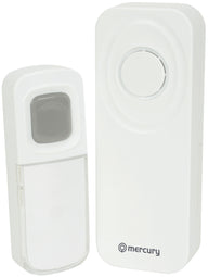 Mercury Wireless Waterproof Doorbell White