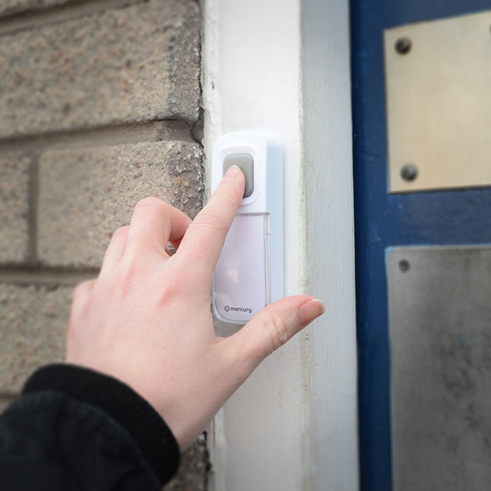 Mercury Wireless Waterproof Doorbell White - view 6
