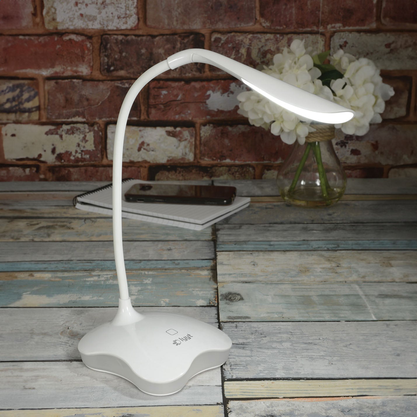 LYYT USB LED Desk Lamp with Nightlight White - view 9