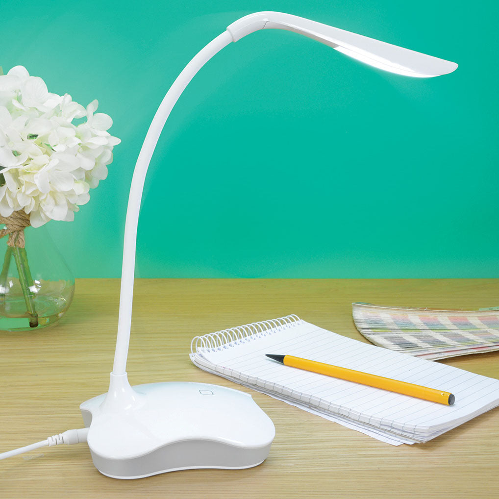 LYYT USB LED Desk Lamp with Nightlight White - view 3