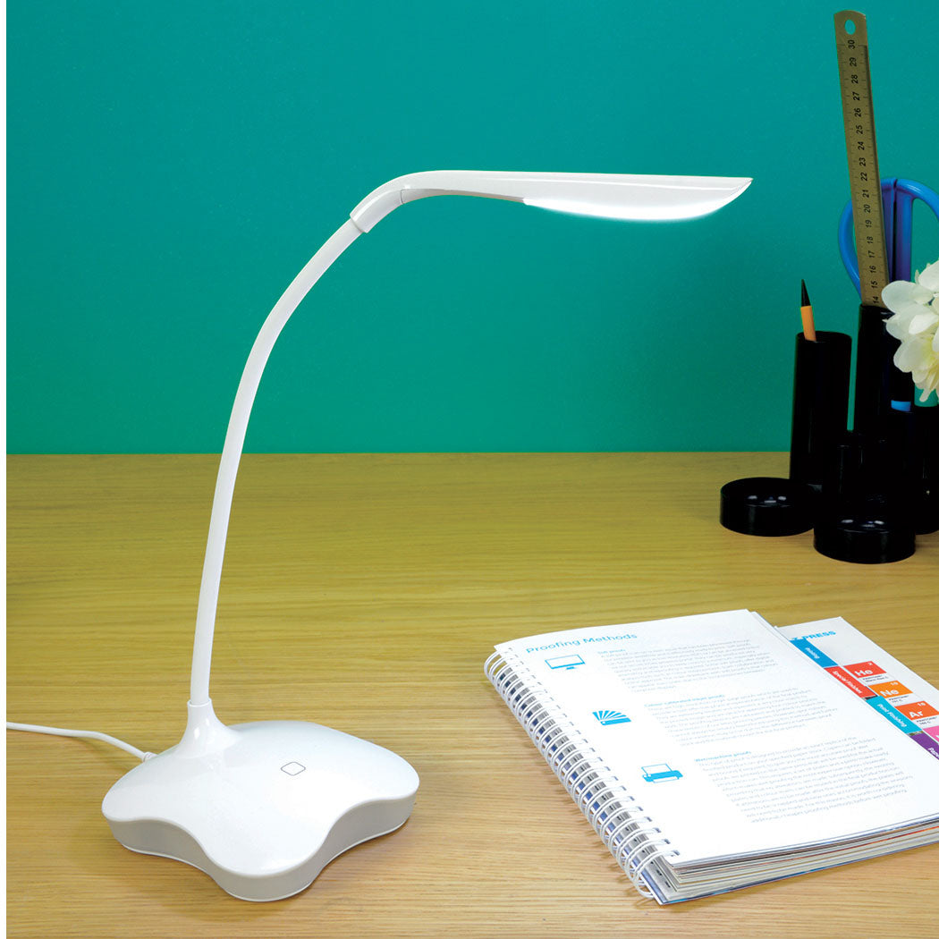 LYYT USB LED Desk Lamp with Nightlight White - view 4