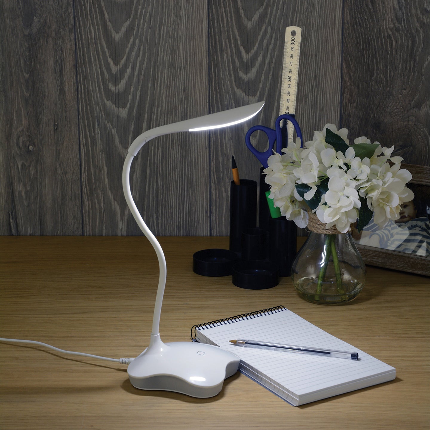 LYYT USB LED Desk Lamp with Nightlight White - view 7
