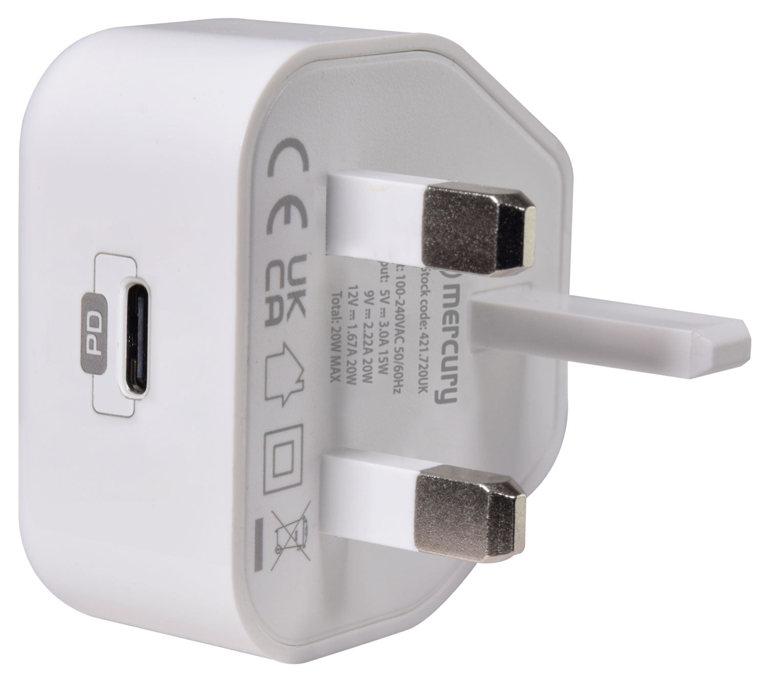Mercury 20W Low Profile USB C Charger - view 4