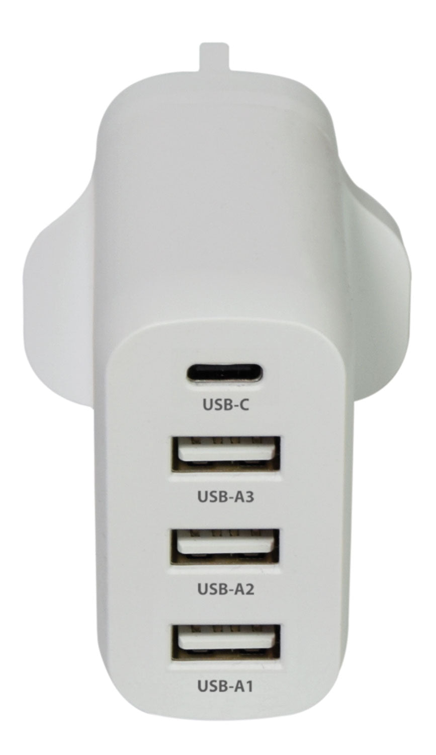 Mercury 35W 3xUSB A+USB-C Charger - view 3