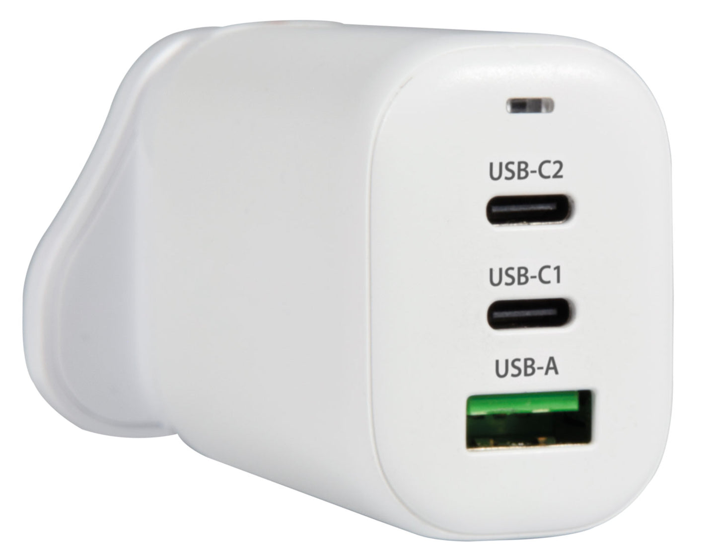 Mercury 65W GaN USB A 2xC UK, USA, EU Charger