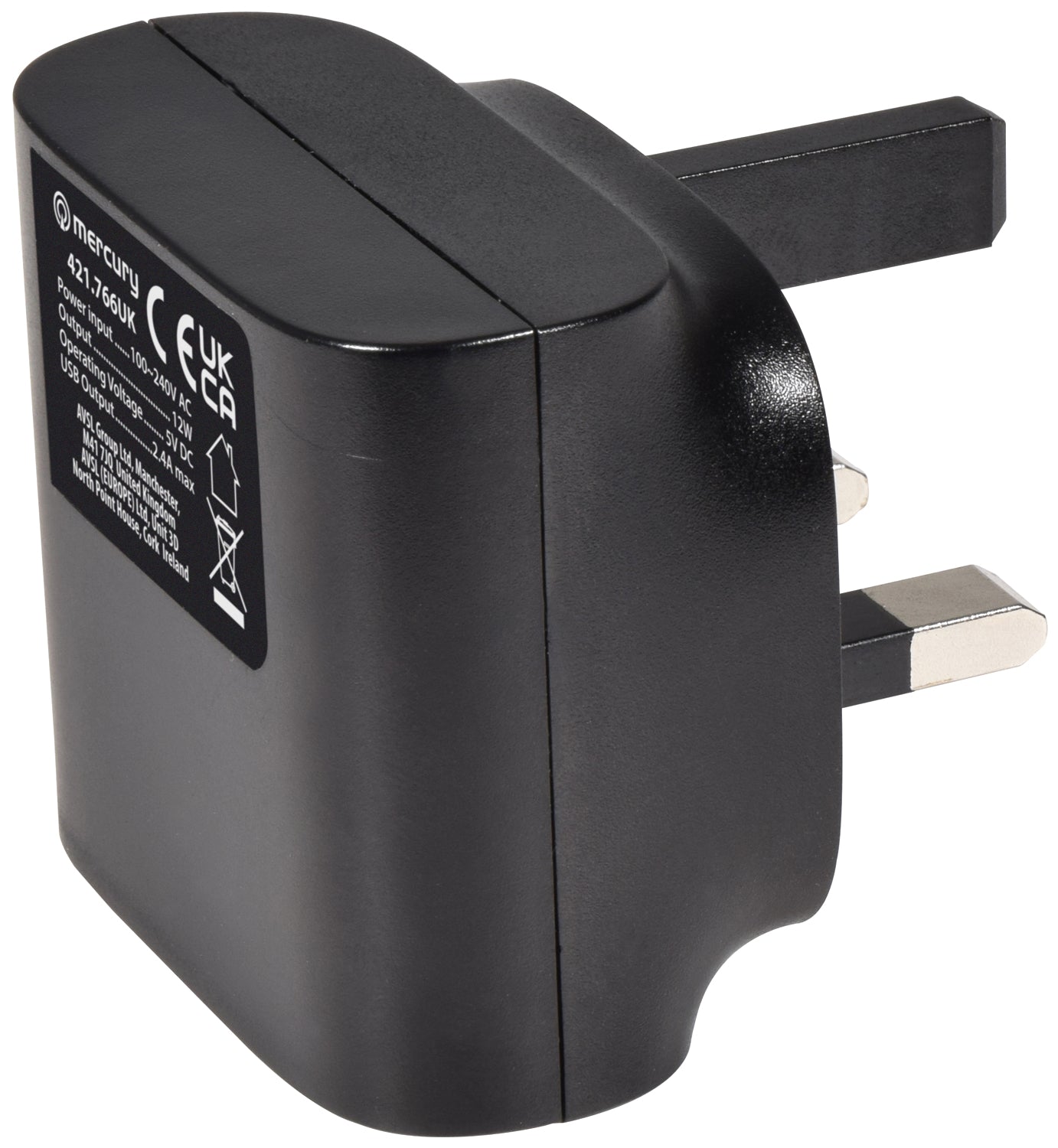 Mercury 2x USB Mains Charger 2.4A - view 4