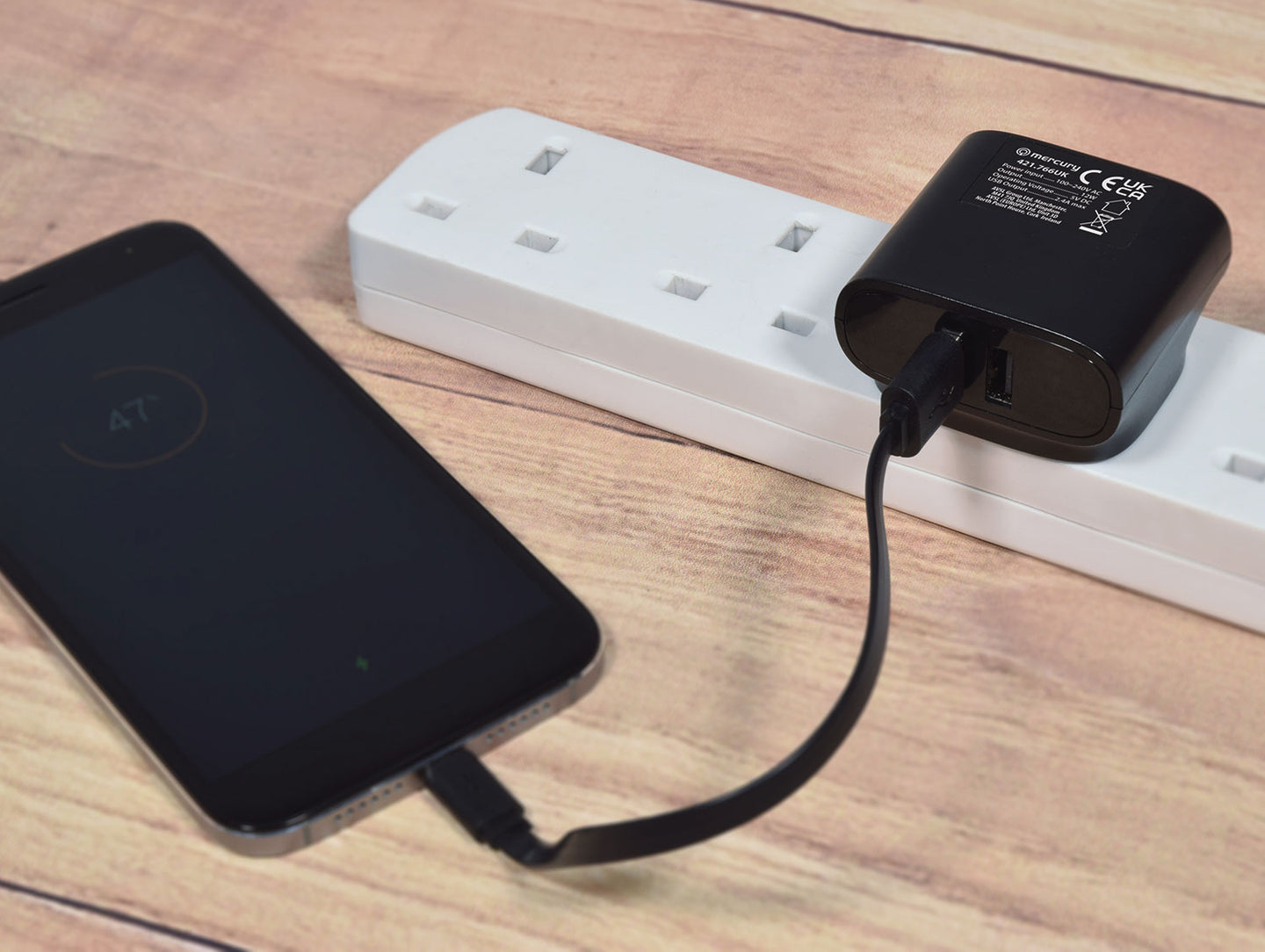 Mercury 2x USB Mains Charger 2.4A - view 5