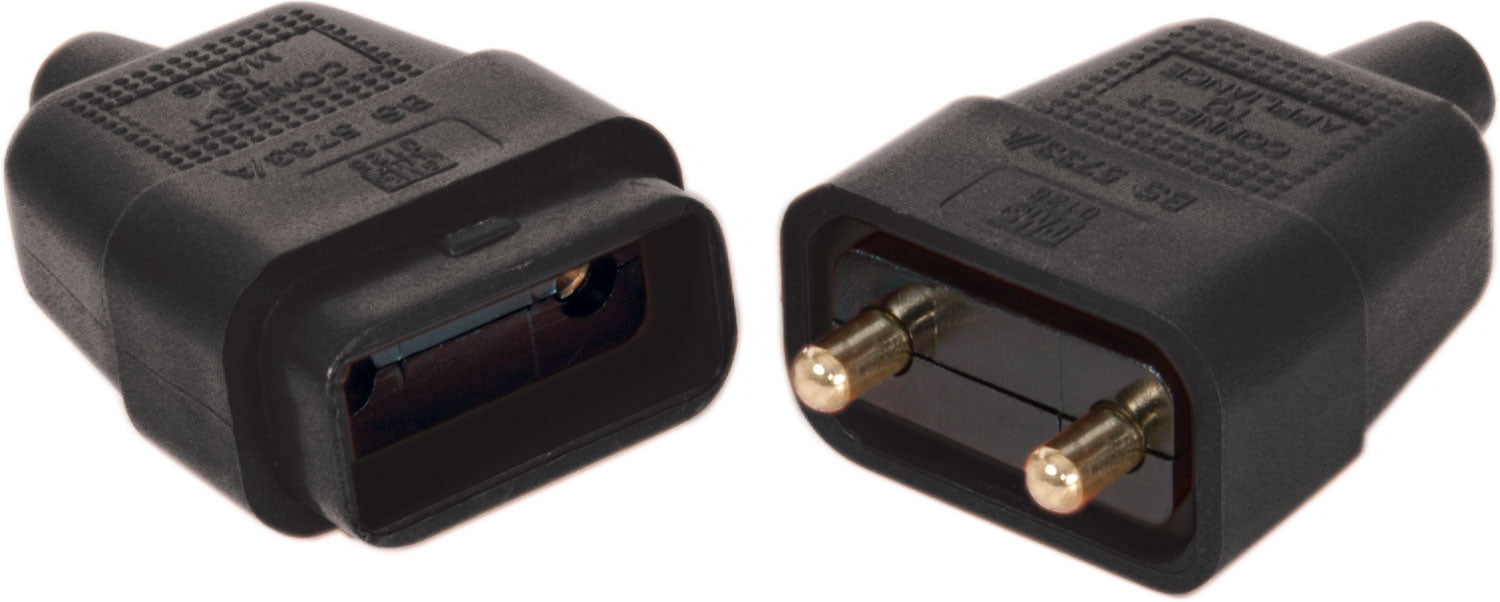 Mercury Rubber 2Pin 10A Black